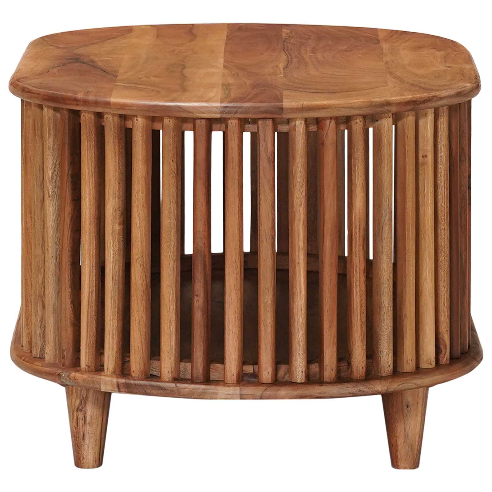 Mesa de Café Hecha a Mano Madera de teca marrón 85 x 50 x 40 cm