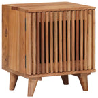 Armario de noche hecho a mano Madera Teak Marrón