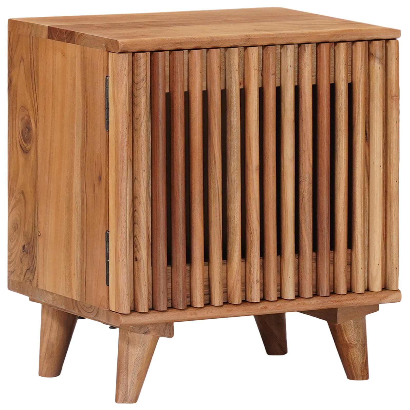 Armario de noche hecho a mano Madera Teak Marrón