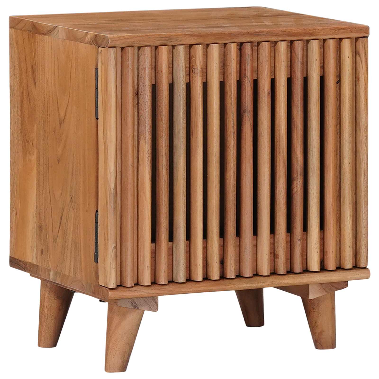 Armario de noche hecho a mano Madera Teak Marrón