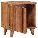 Armario de noche hecho a mano Madera Teak Marrón