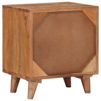 Armario de noche hecho a mano Madera Teak Marrón