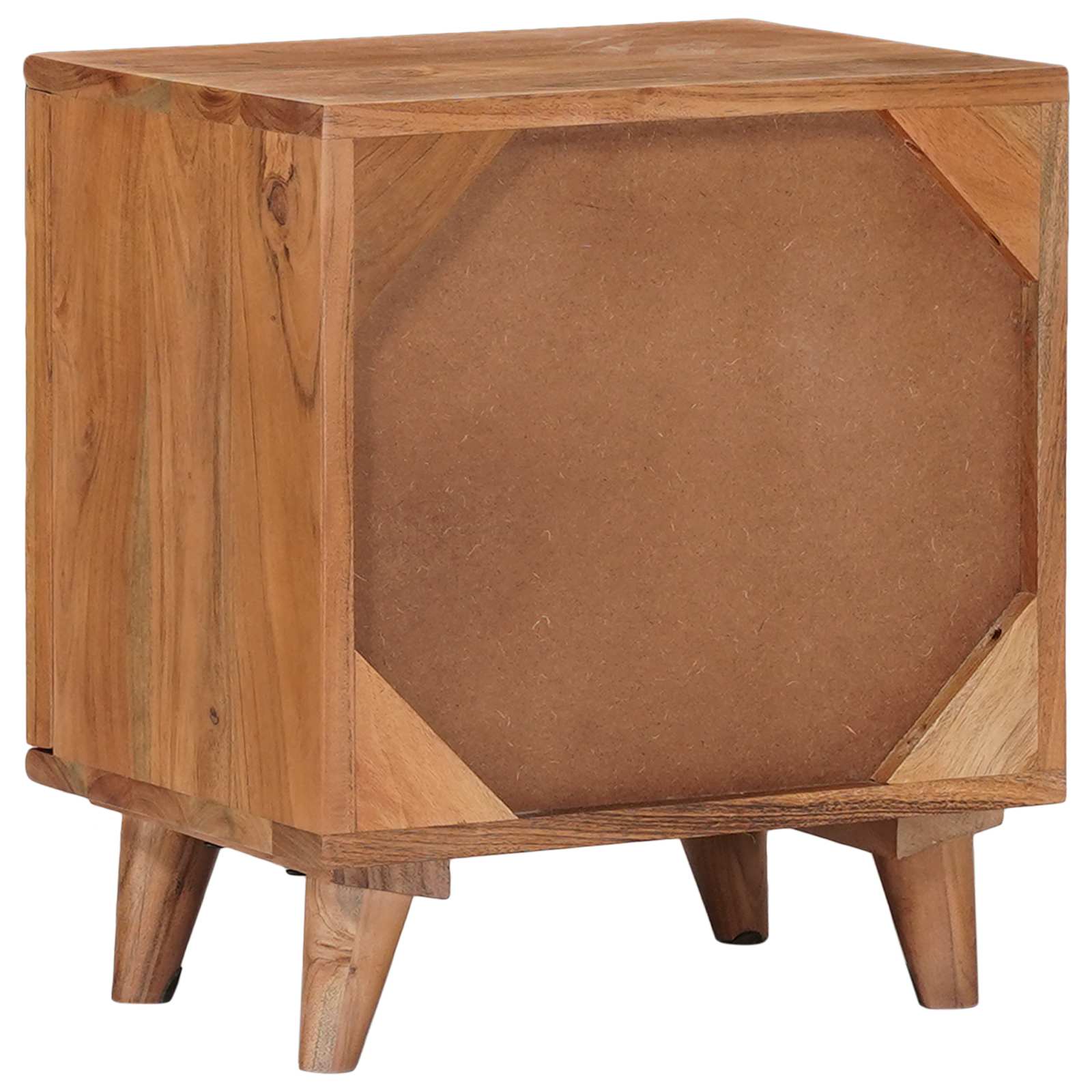 Armario de noche hecho a mano Madera Teak Marrón