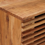 Armario de noche hecho a mano Madera Teak Marrón