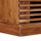 Armario de noche hecho a mano Madera Teak Marrón