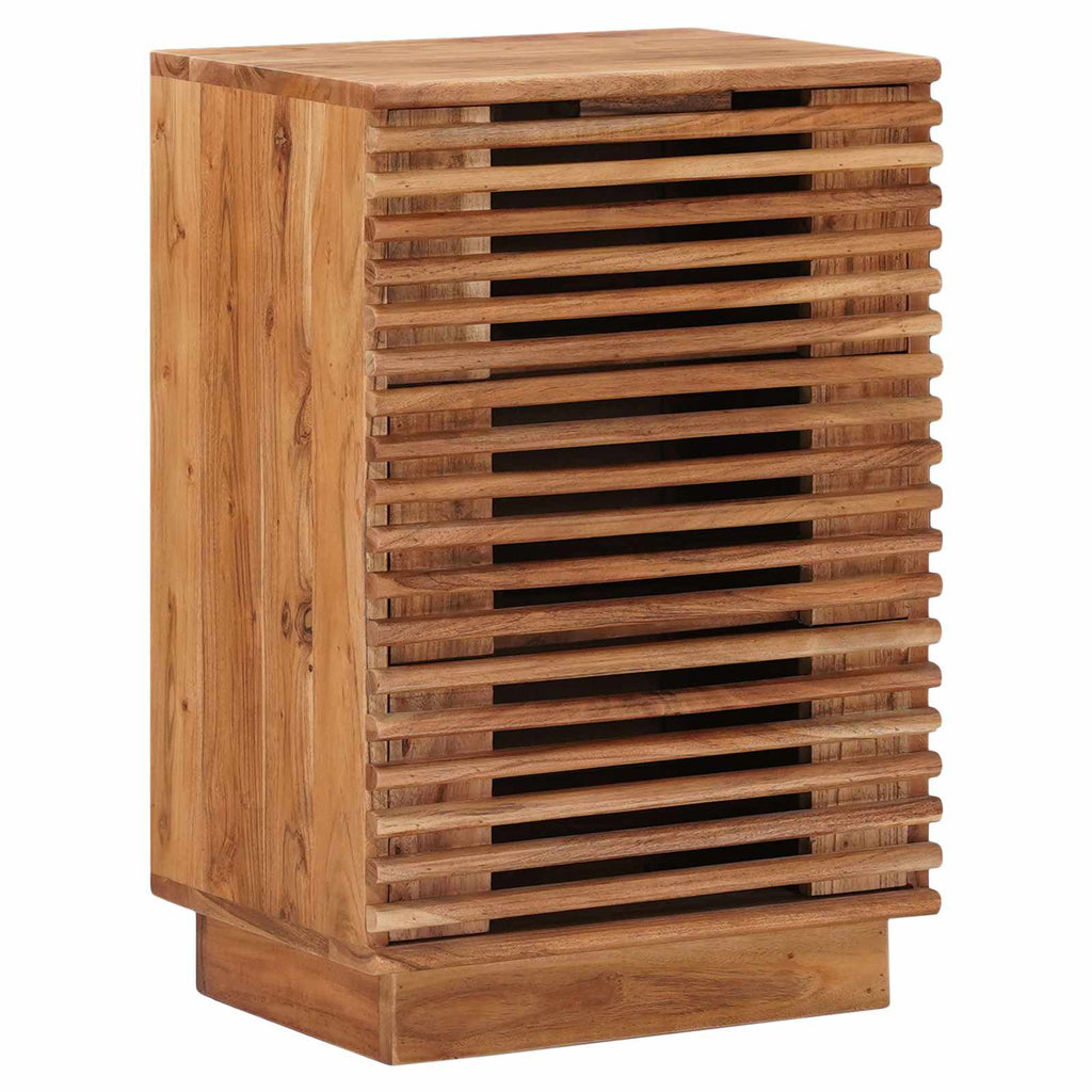 Armario de noche hecho a mano Madera Teak Marrón