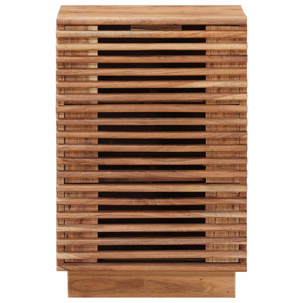 Armario de noche hecho a mano Madera Teak Marrón