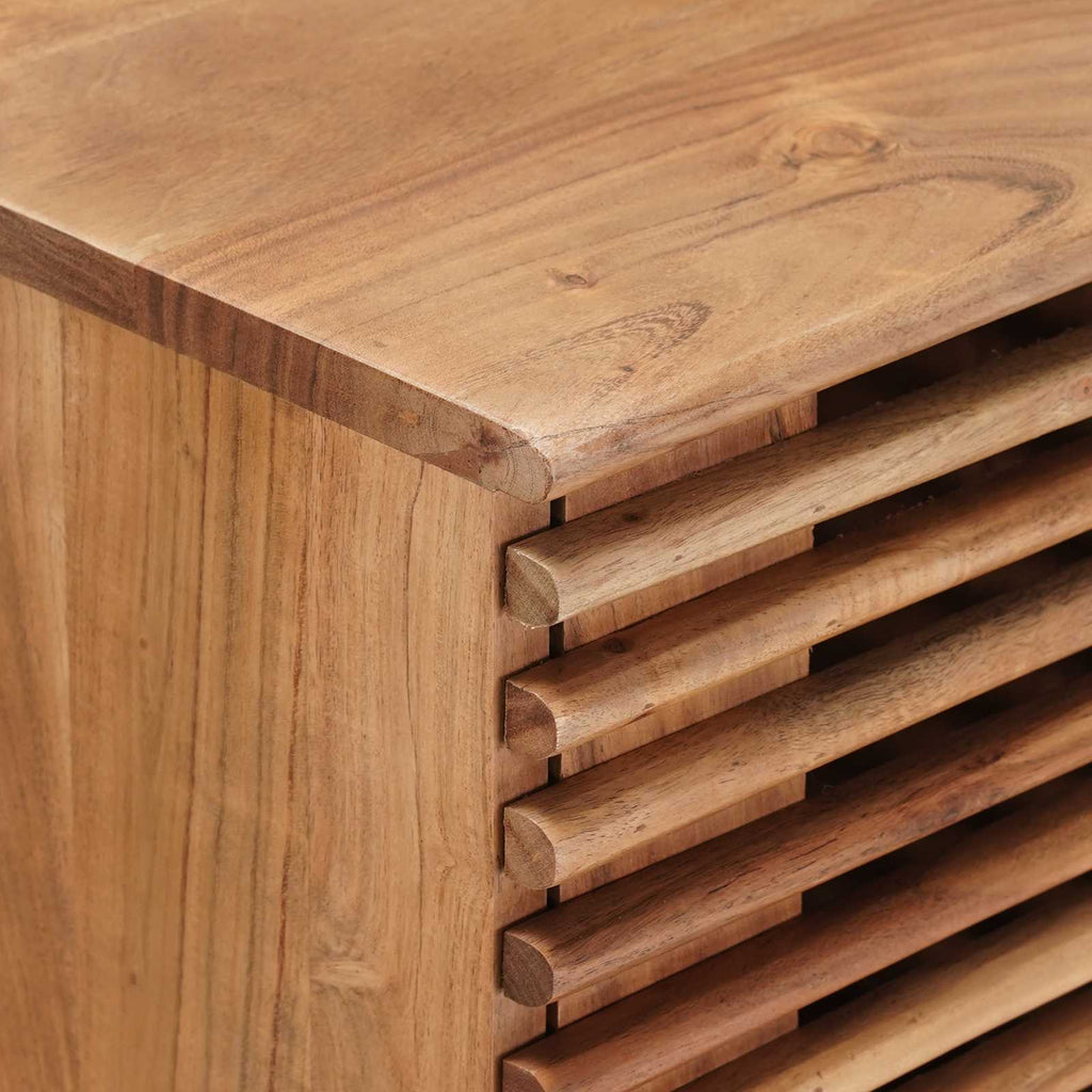 Mesa auxiliar hecha a mano Madera de teca marrón