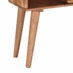 Mesa auxiliar hecha a mano Madera de teca marrón