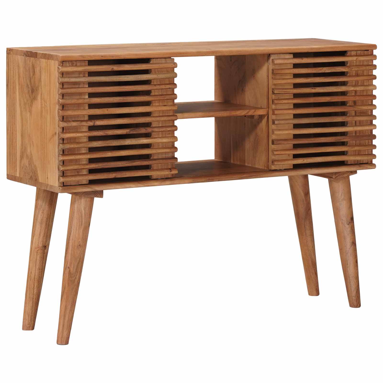 Mesa auxiliar hecha a mano Madera de teca marrón