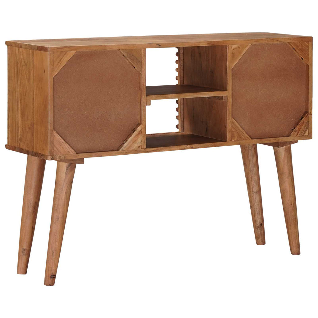 Mesa auxiliar hecha a mano Madera de teca marrón