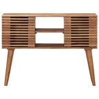 Mesa auxiliar hecha a mano Madera de teca marrón
