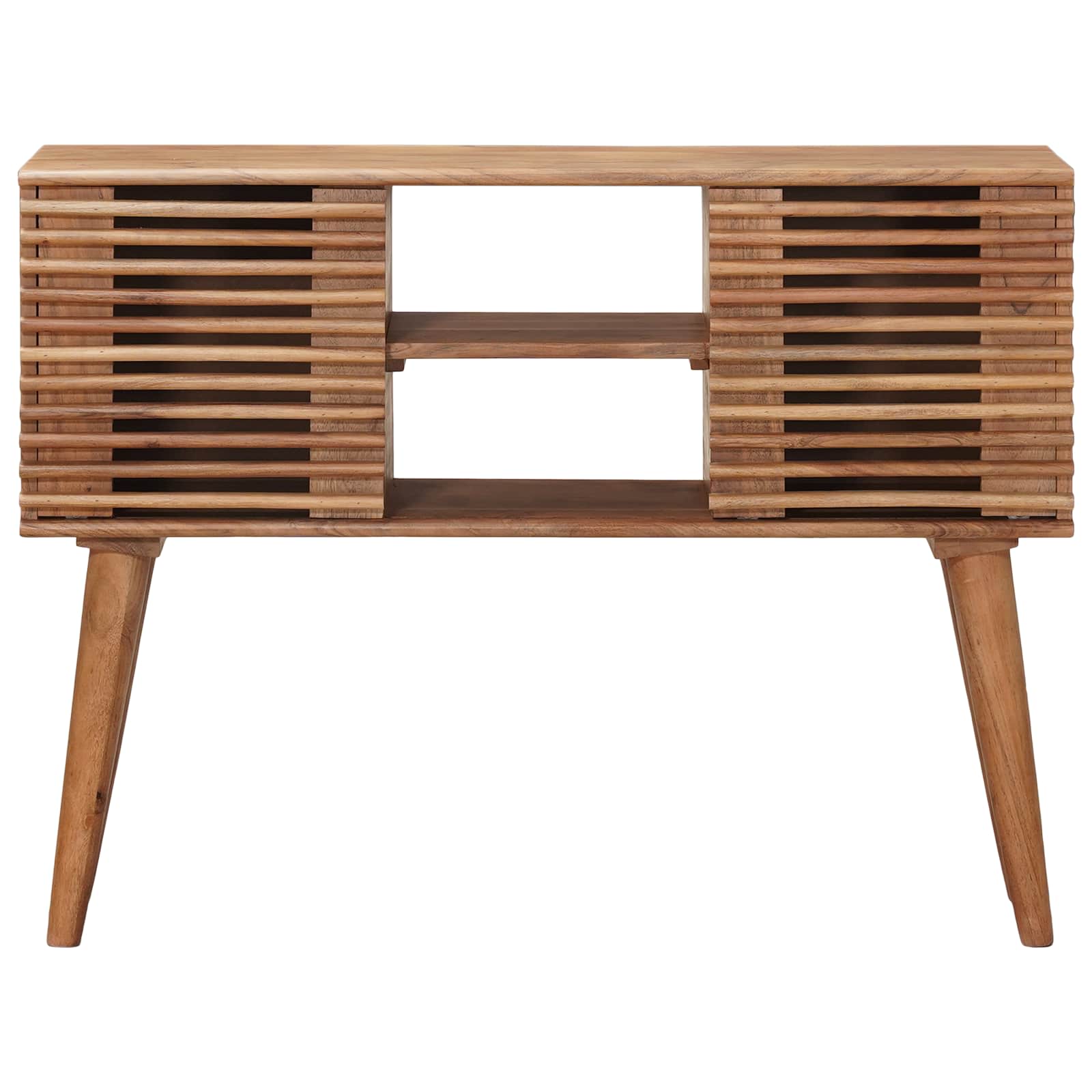 Mesa auxiliar hecha a mano Madera de teca marrón