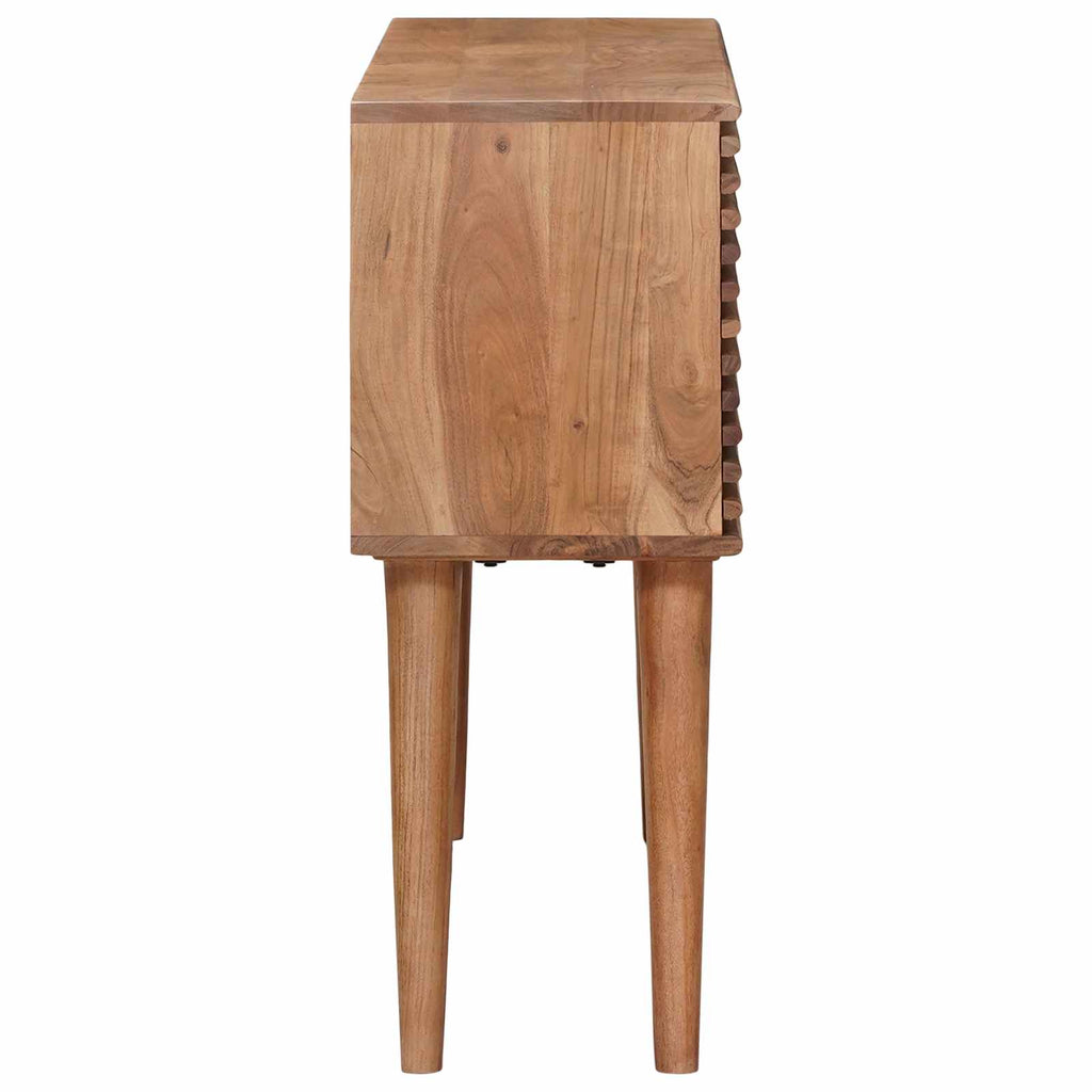 Mesa auxiliar hecha a mano Madera de teca marrón
