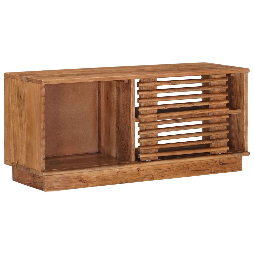 Mueble de TV con almacenamiento Natural 90 x 30 x 40 cm