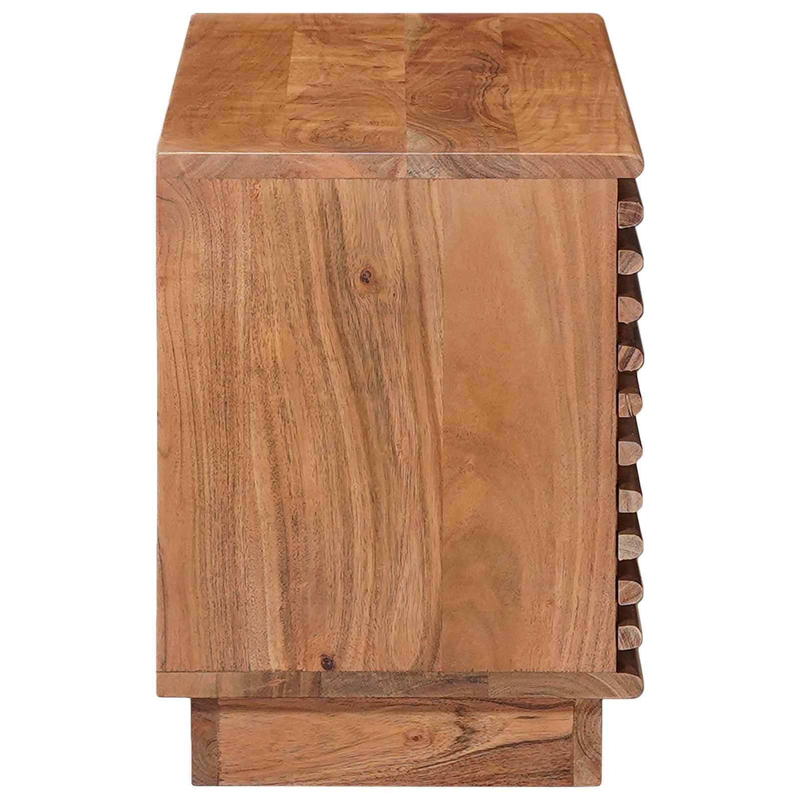 Mueble de TV con almacenamiento Natural 90 x 30 x 40 cm