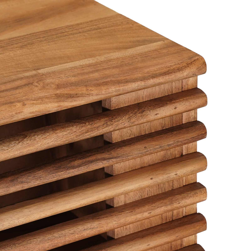 Mueble de TV con almacenamiento Natural 105 x 30 x 35 cm