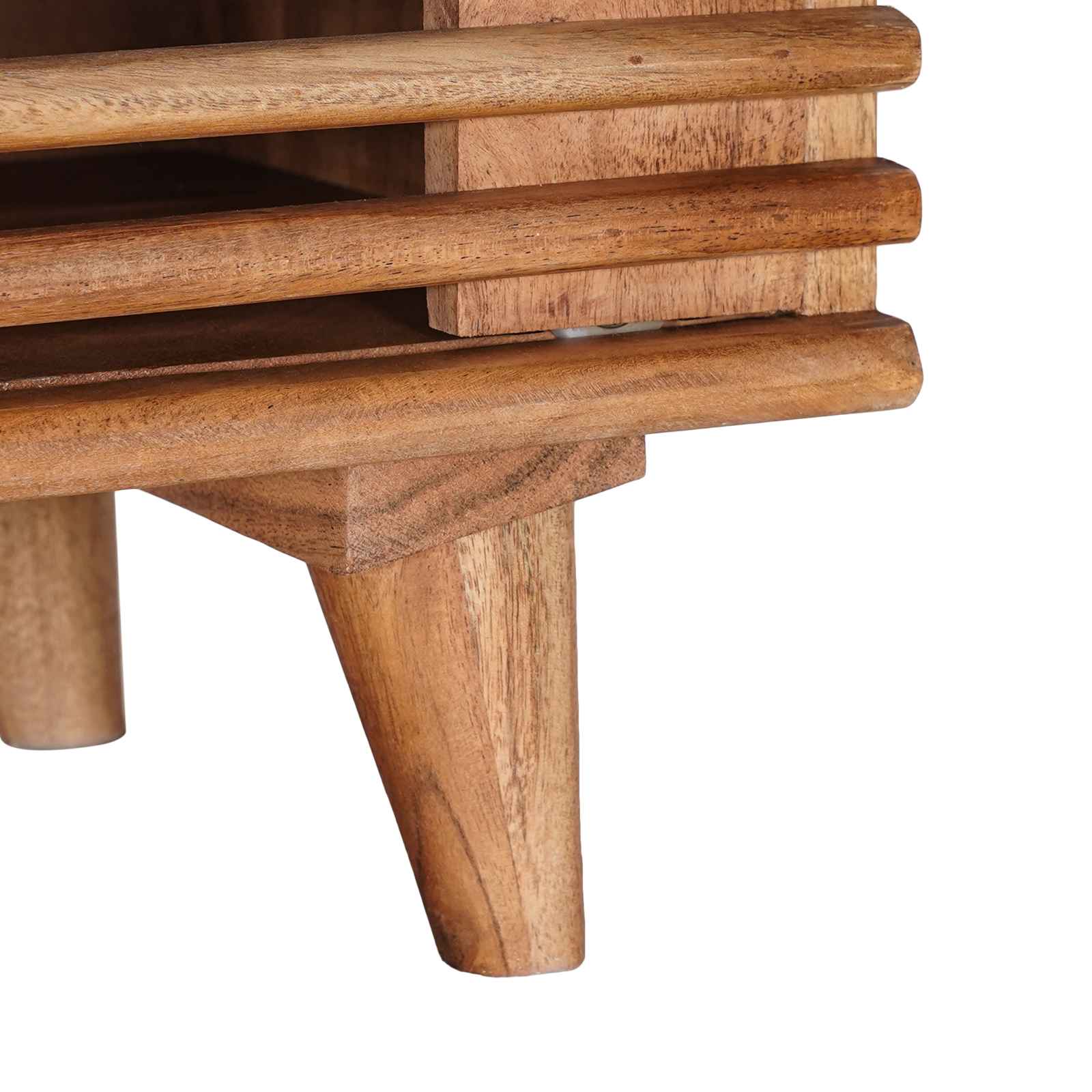 Mueble de TV con almacenamiento Natural 105 x 30 x 35 cm