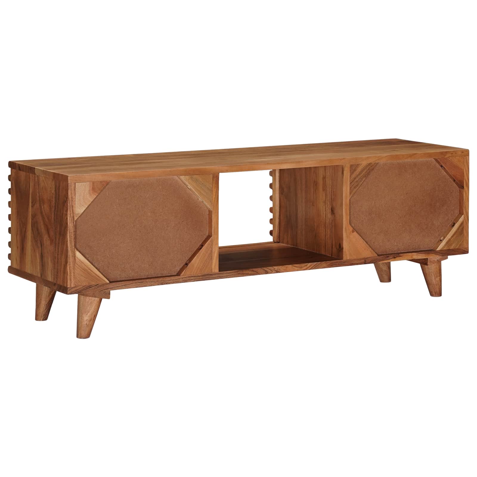 Mueble de TV con almacenamiento Natural 105 x 30 x 35 cm