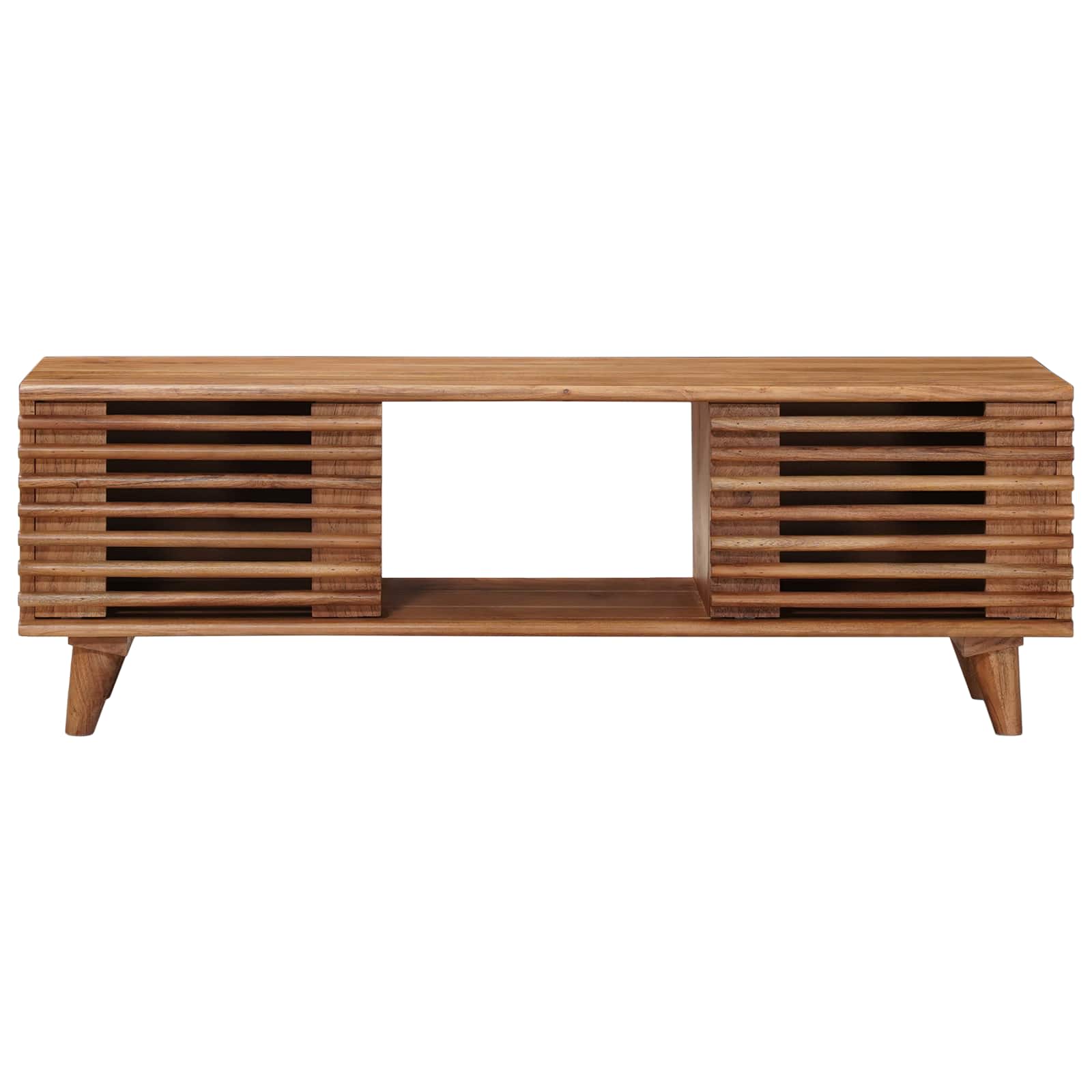 Mueble de TV con almacenamiento Natural 105 x 30 x 35 cm