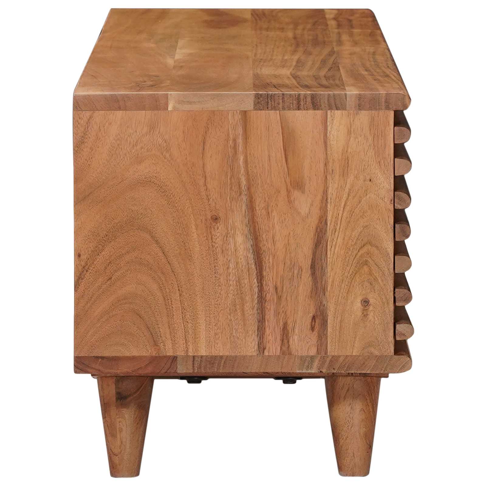 Mueble de TV con almacenamiento Natural 105 x 30 x 35 cm
