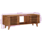 Mueble de TV con almacenamiento Natural 105 x 30 x 35 cm