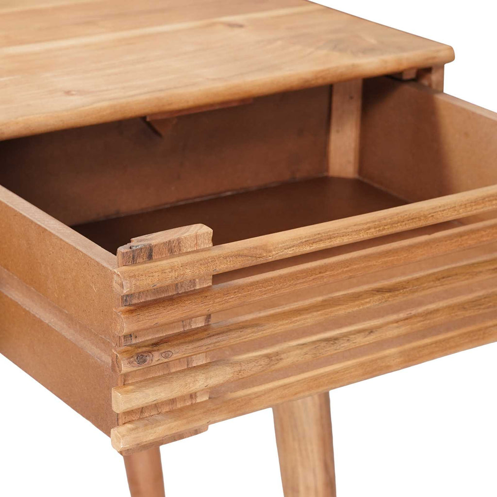 Escritorio Hecho a Mano Madera Teak Marrón