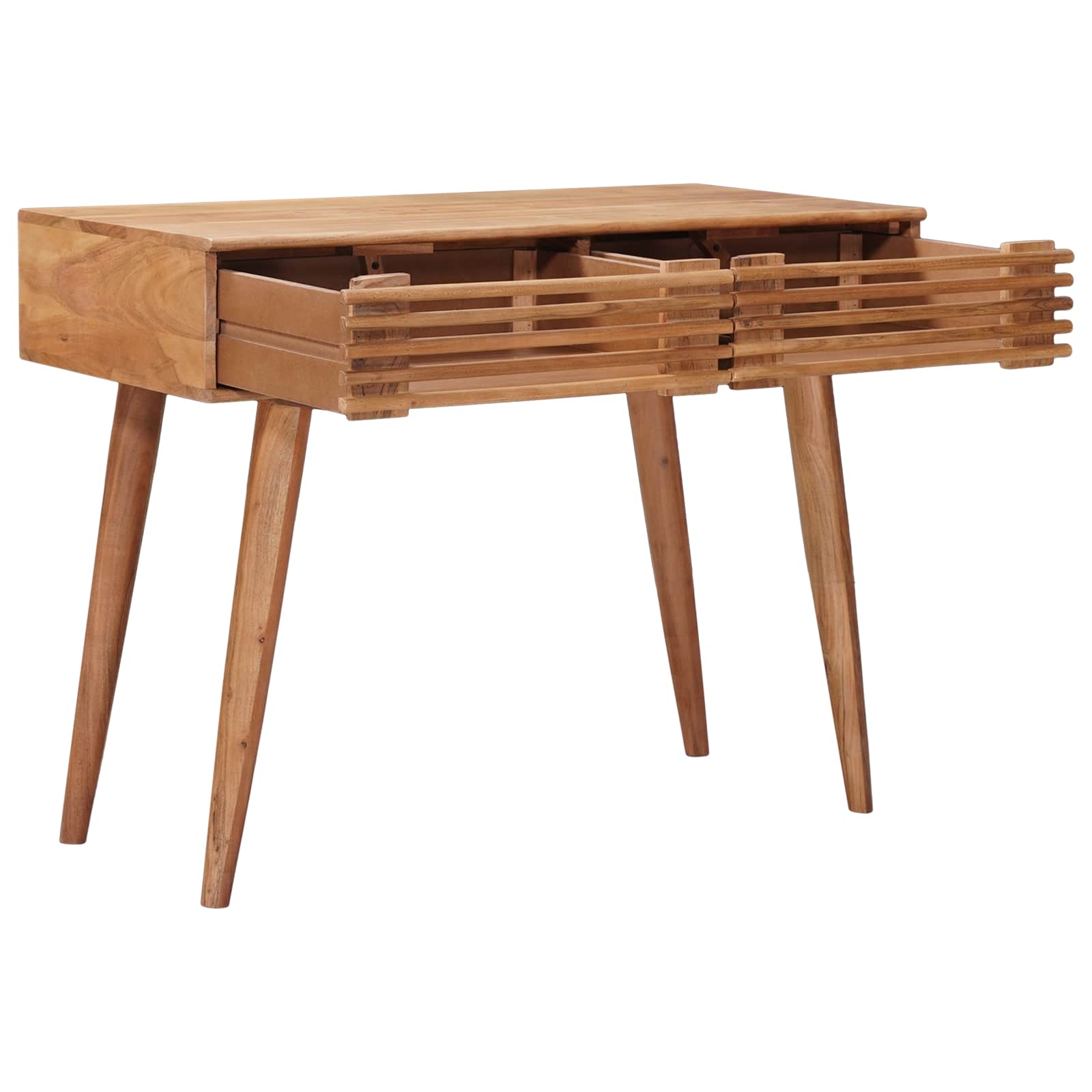 Escritorio Hecho a Mano Madera Teak Marrón