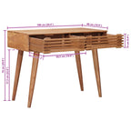 Escritorio Hecho a Mano Madera Teak Marrón