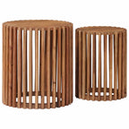 Conjunto de Mesas Laterales Hechas a Mano 2 pcs