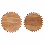 Conjunto de Mesas Laterales Hechas a Mano 2 pcs