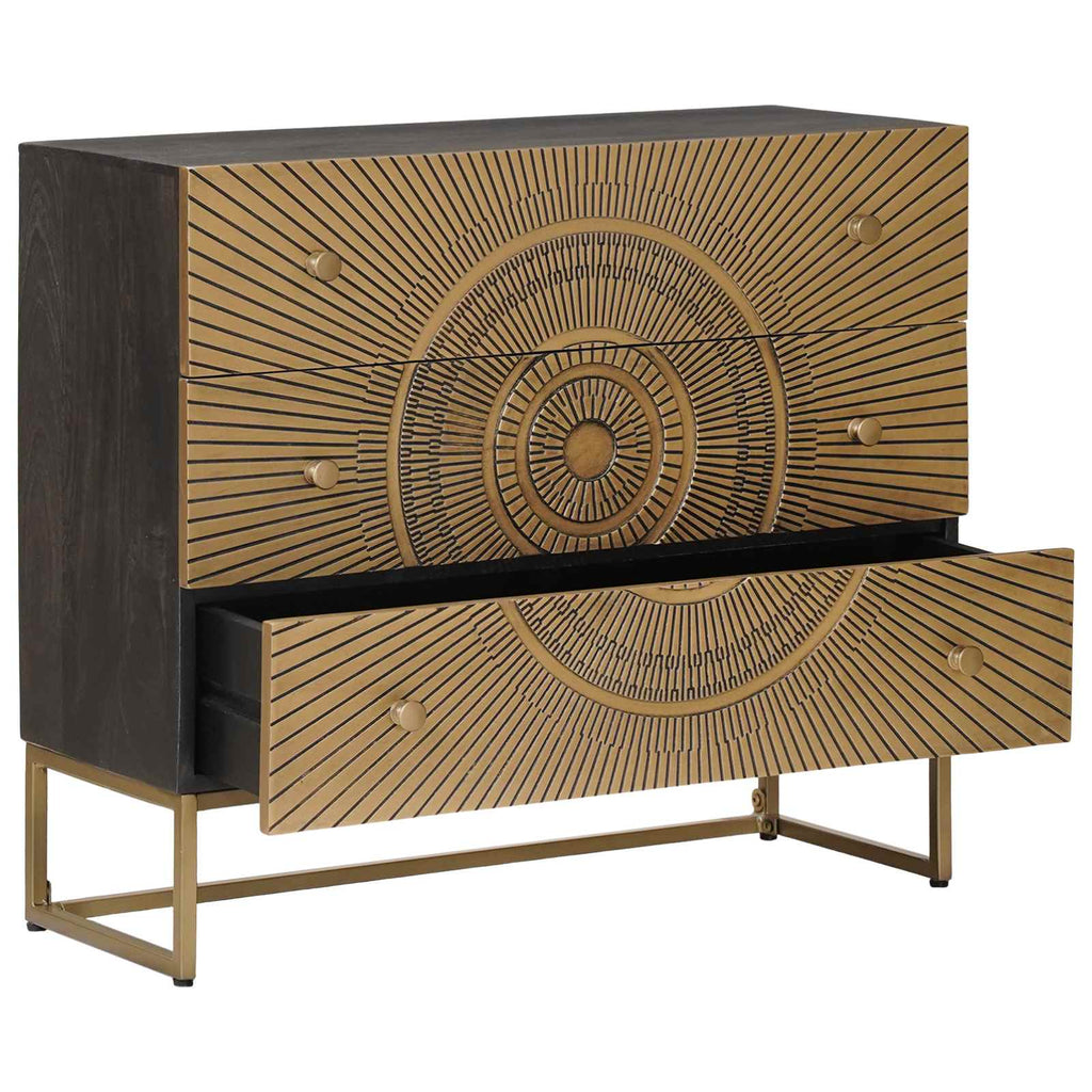Cajonera con cajón Latón 75 x 30 x 65 cm