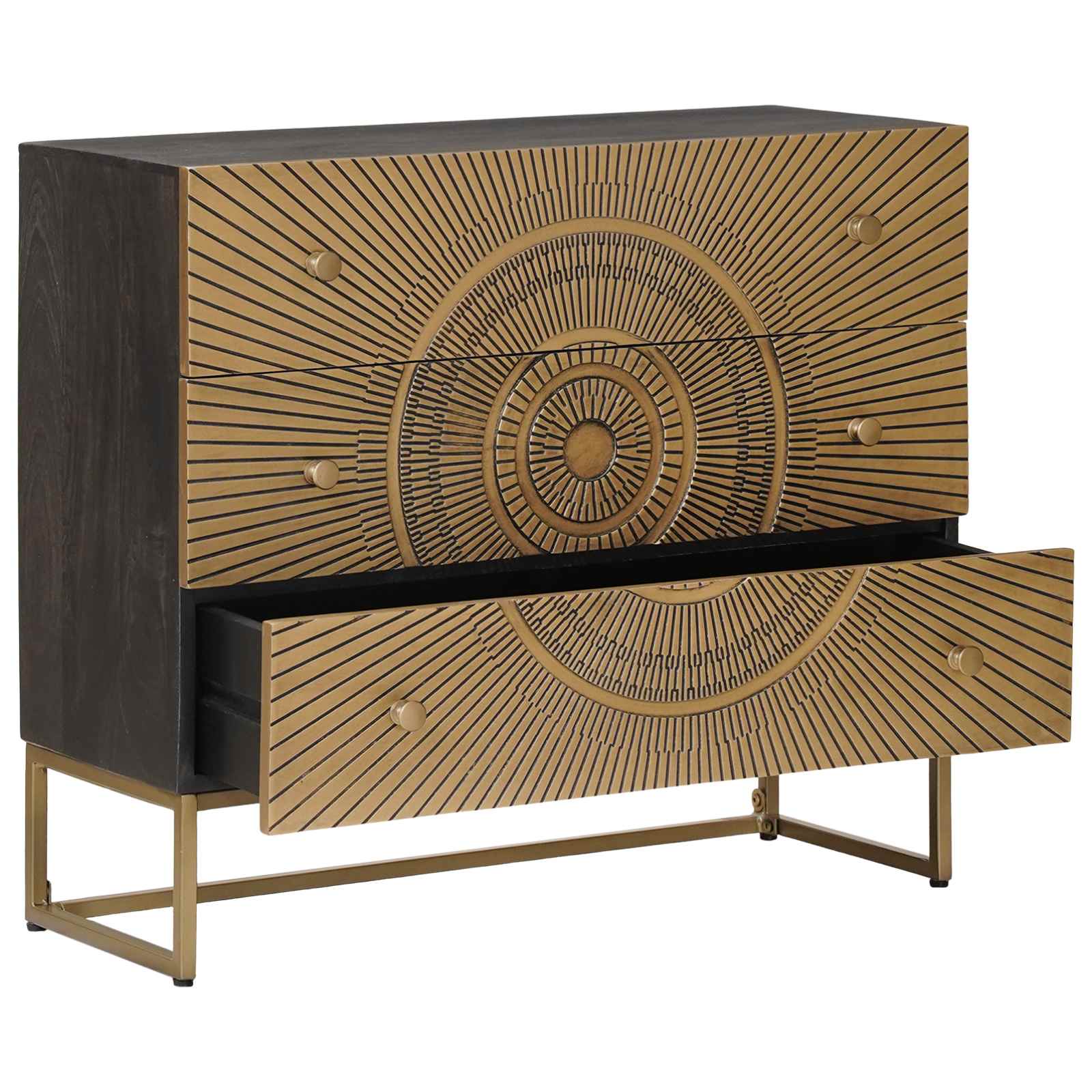 Cajonera con cajón Latón 75 x 30 x 65 cm