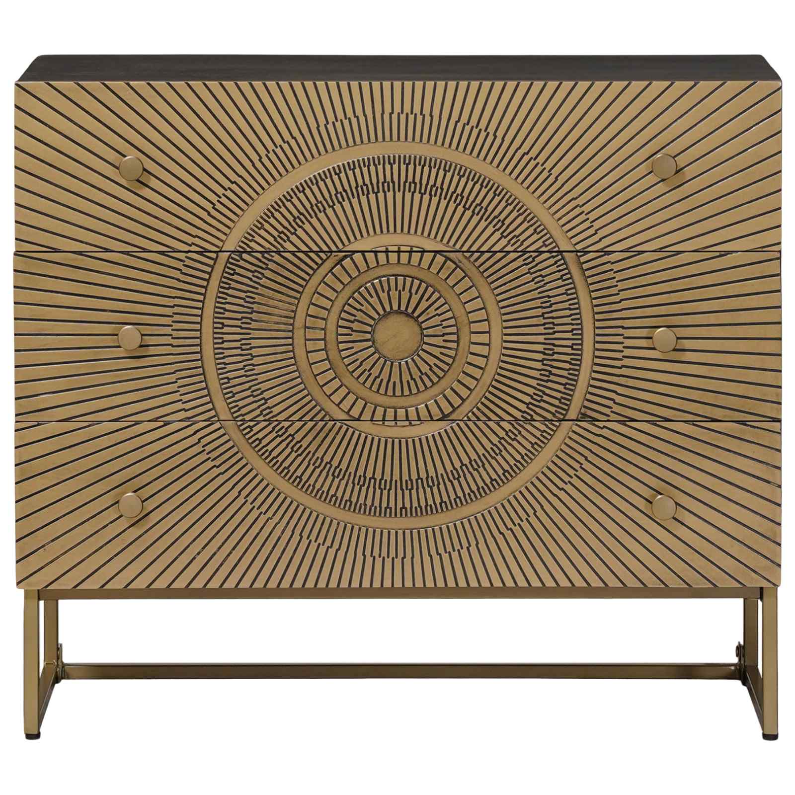 Cajonera con cajón Latón 75 x 30 x 65 cm