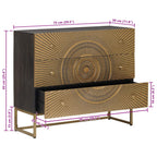 Cajonera con cajón Latón 75 x 30 x 65 cm