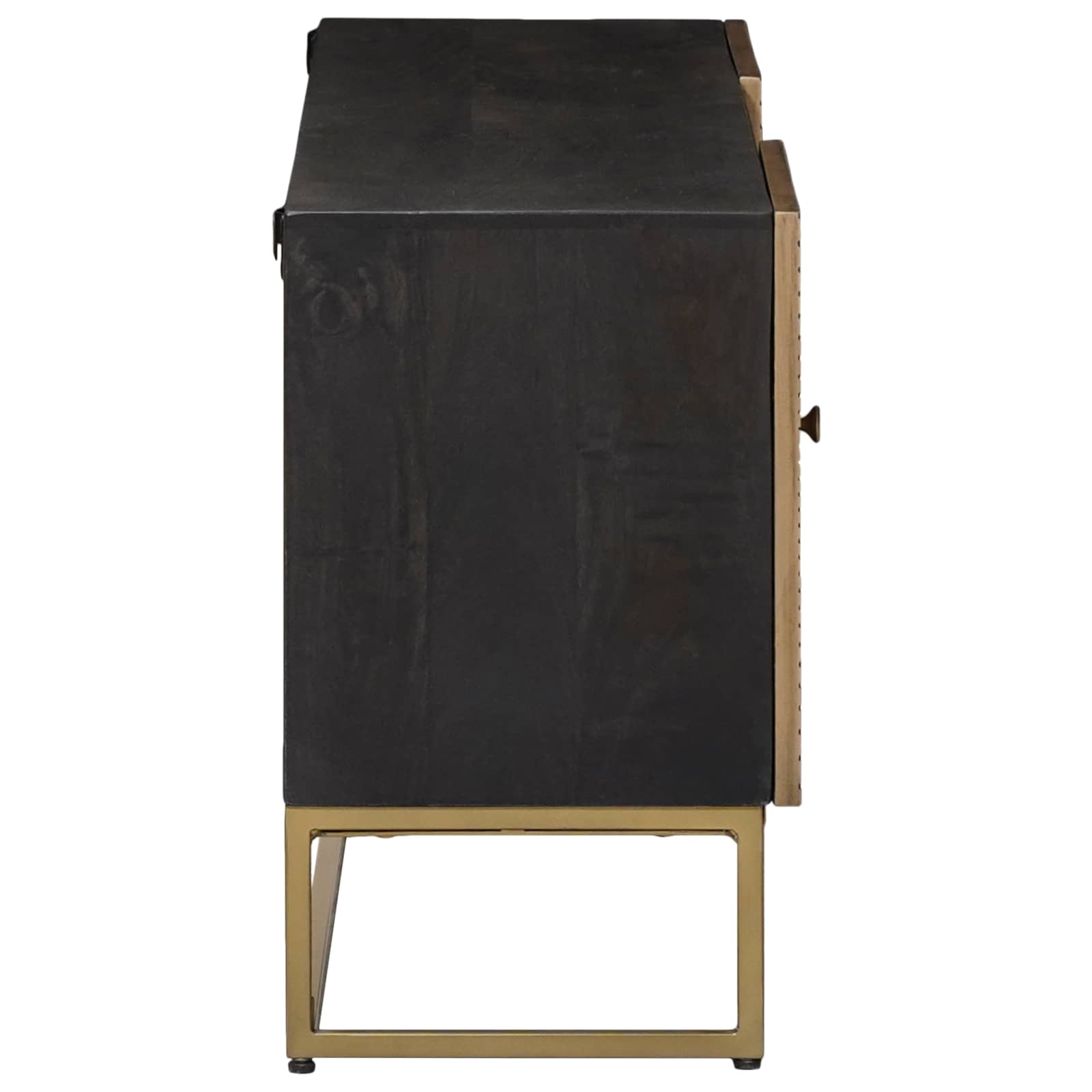 Mueble de TV con cajón con estante Latón 105 x 30 x 50 cm