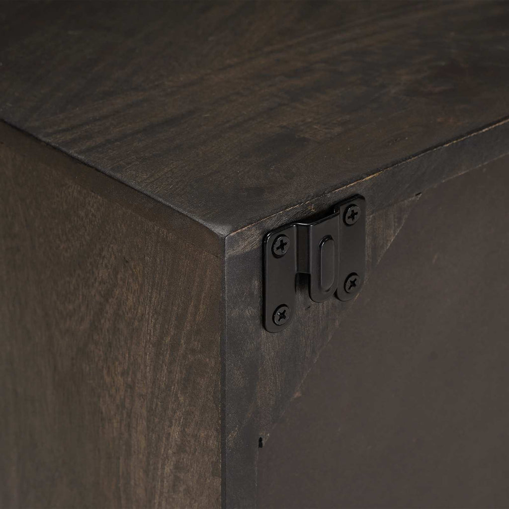 Mueble de TV con estante con puerta Latón 105 x 30 x 35 cm