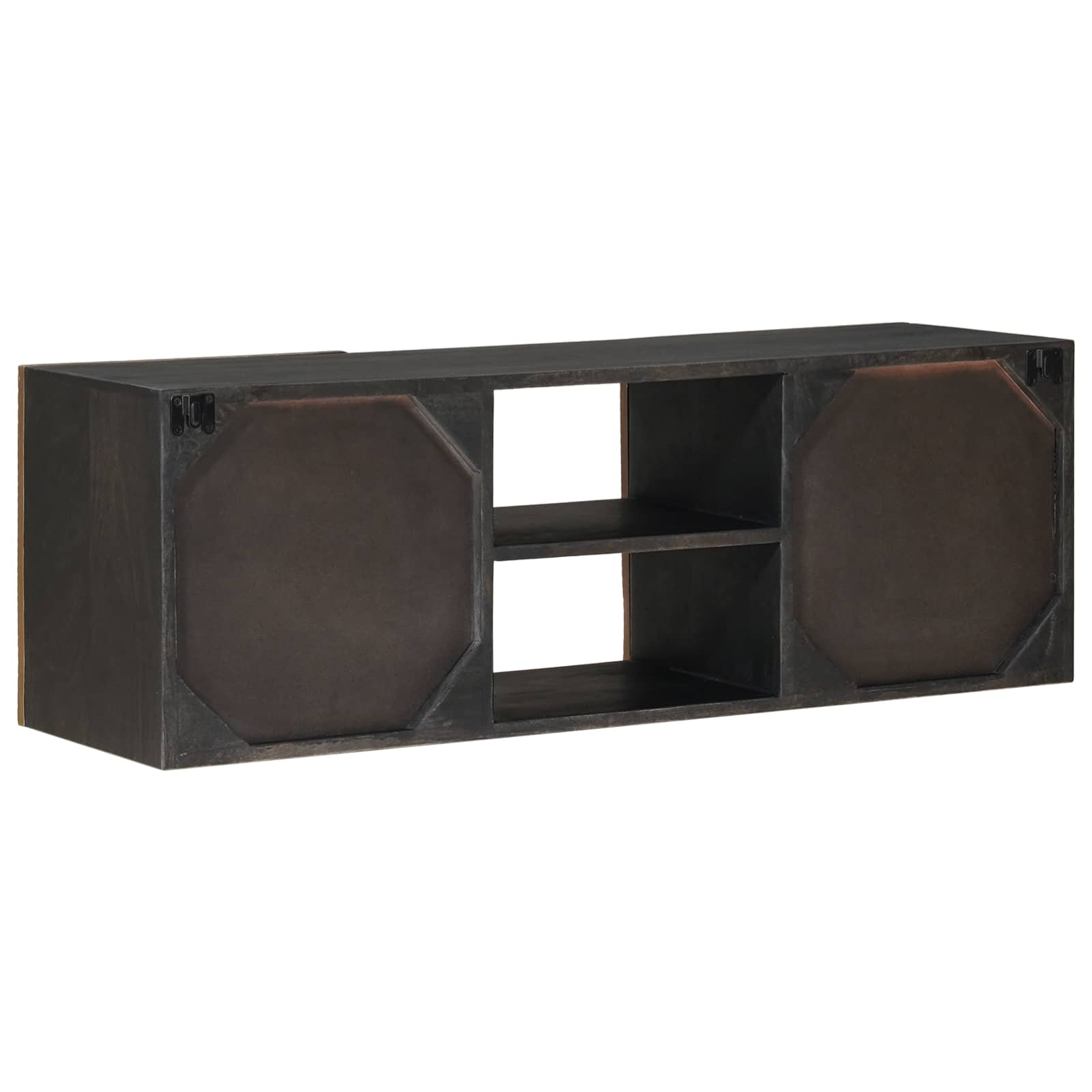 Mueble de TV con estante con puerta Latón 105 x 30 x 35 cm