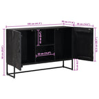 Aparador Negro 105 x 30 x 68 cm