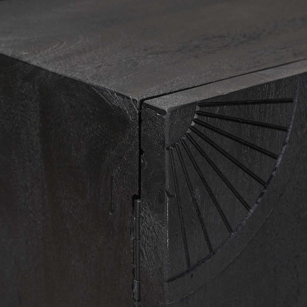 Aparador alto Negro 55 x 30 x 95 cm