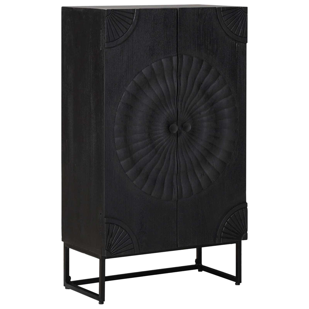 Aparador alto Negro 55 x 30 x 95 cm