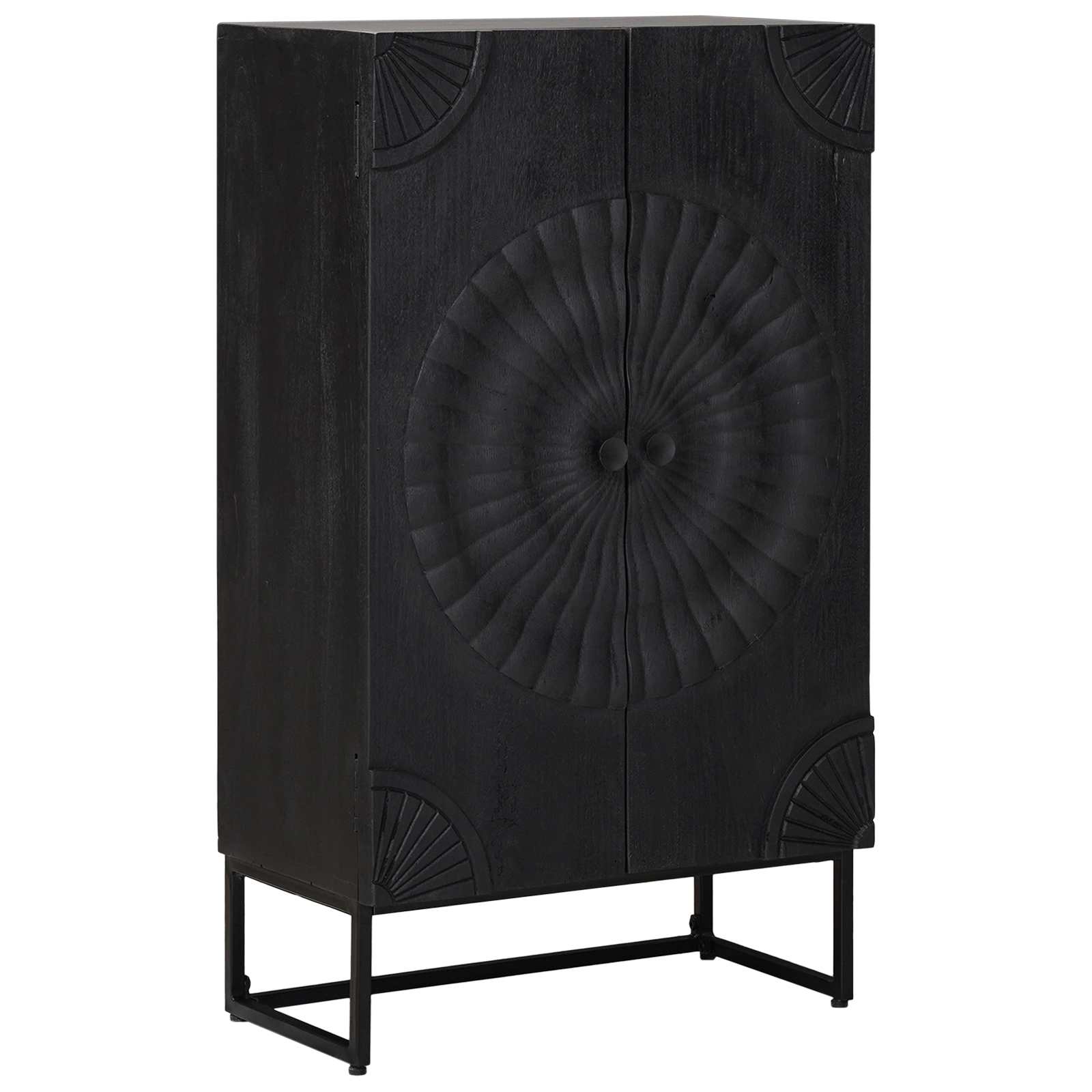 Aparador alto Negro 55 x 30 x 95 cm