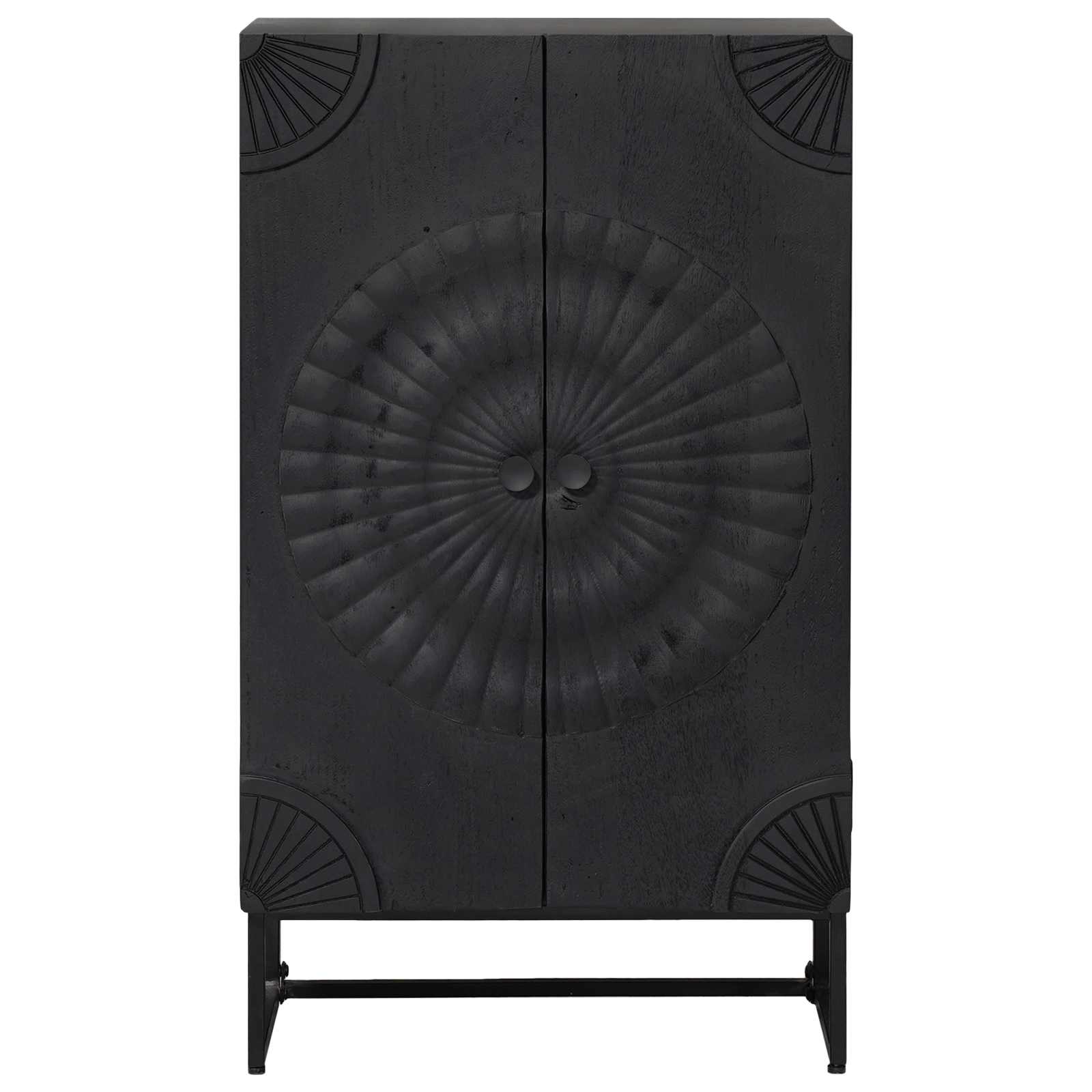 Aparador alto Negro 55 x 30 x 95 cm