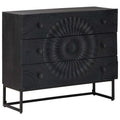 Cajonera con cajón Negro 75 x 30 x 65 cm