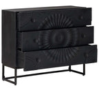 Cajonera con cajón Negro 75 x 30 x 65 cm
