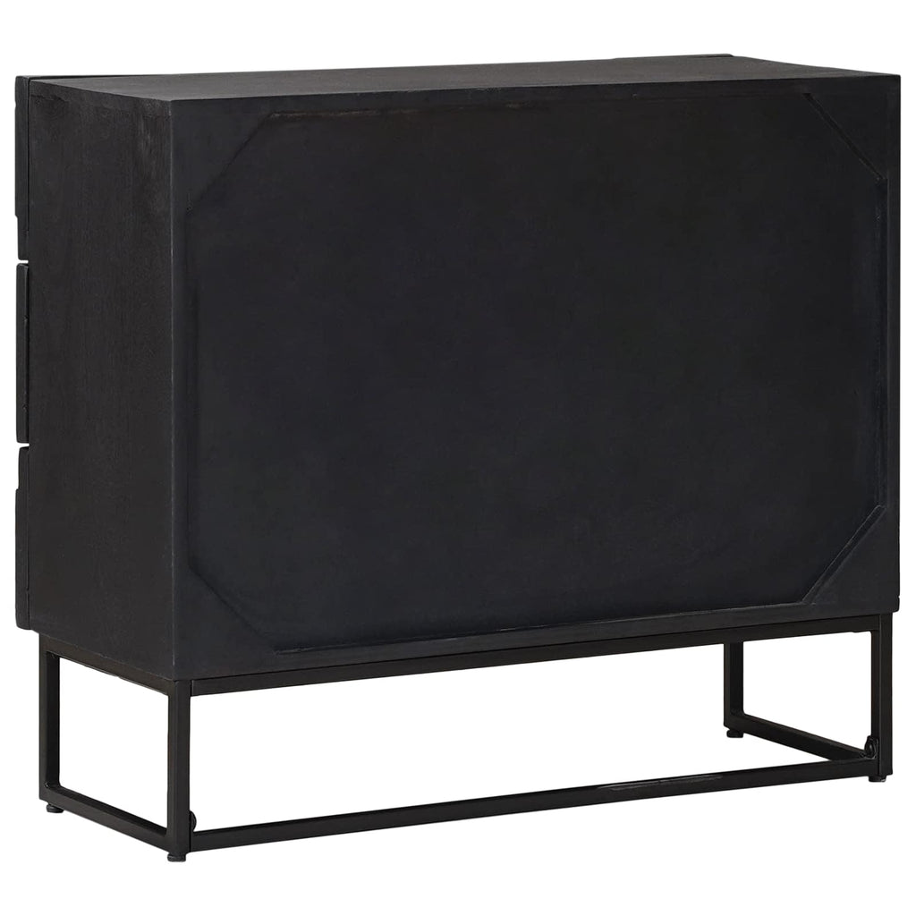 Cajonera con cajón Negro 75 x 30 x 65 cm