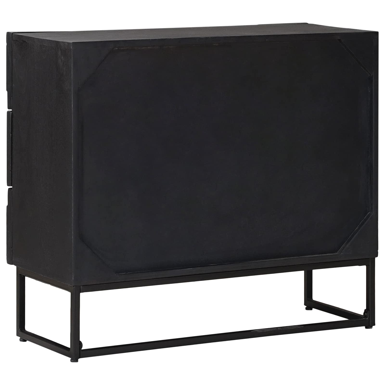 Cajonera con cajón Negro 75 x 30 x 65 cm