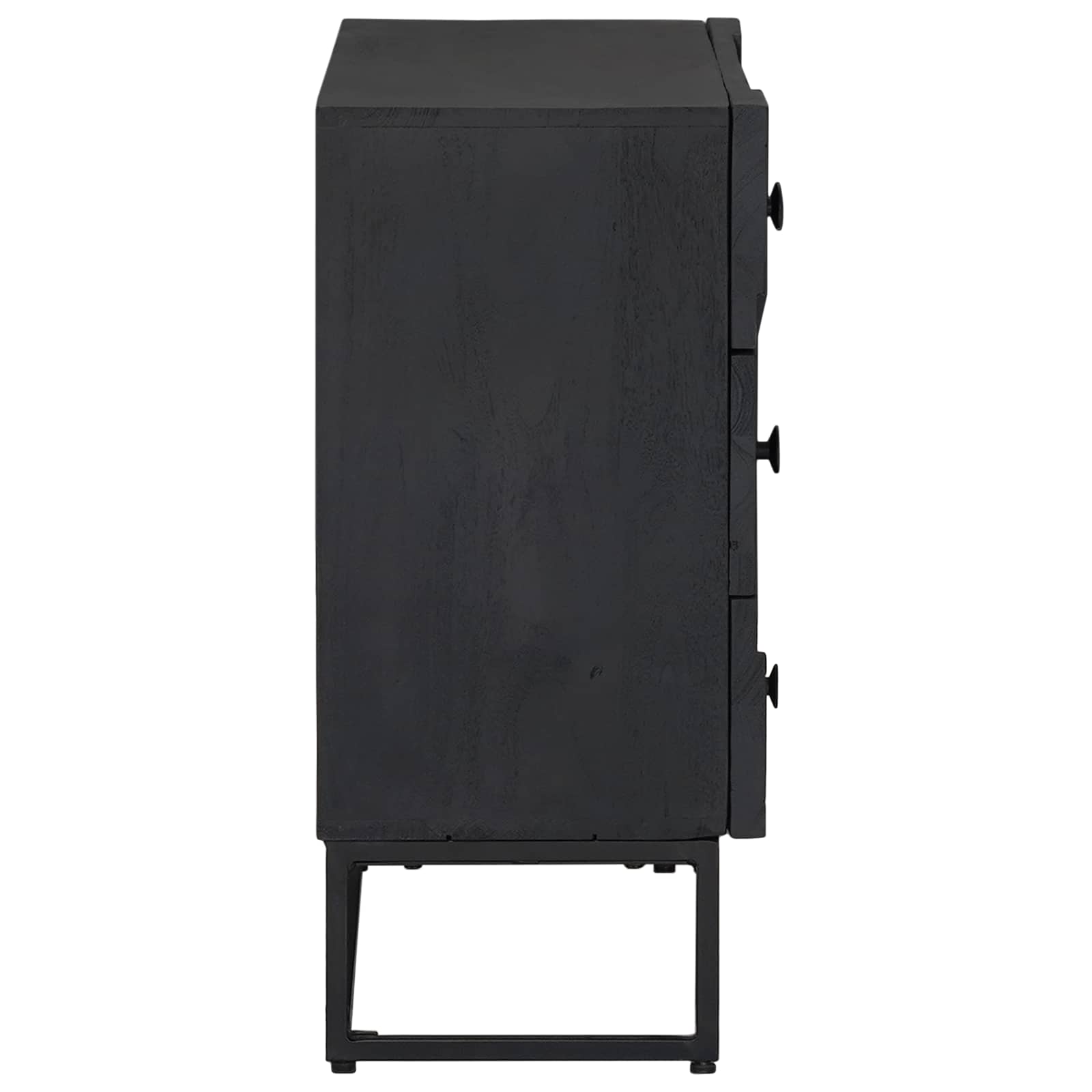 Cajonera con cajón Negro 75 x 30 x 65 cm