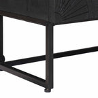 Mueble de TV con cajón con estante Negro 105 x 30 x 54 cm