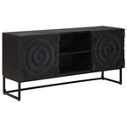 Mueble de TV con cajón con estante Negro 105 x 30 x 54 cm